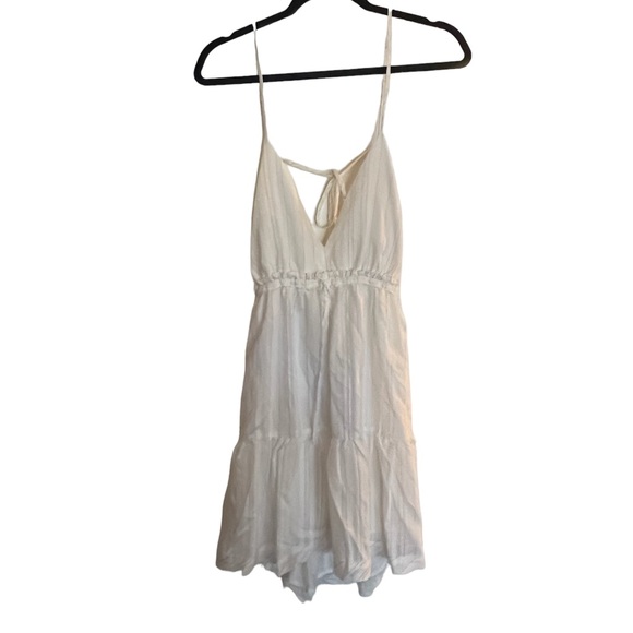 Pinstripe cutout mini dress - Picture 4 of 5